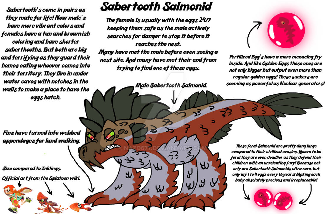 Sabertooth salmonid by nazo on