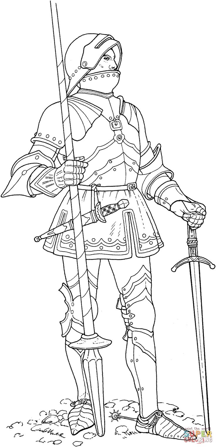 Knight with two swords coloring page free printable coloring pages coloring pages horse coloring pages coloring book download