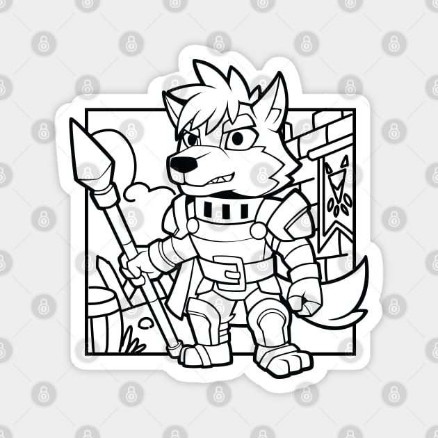 Sable husky the knight