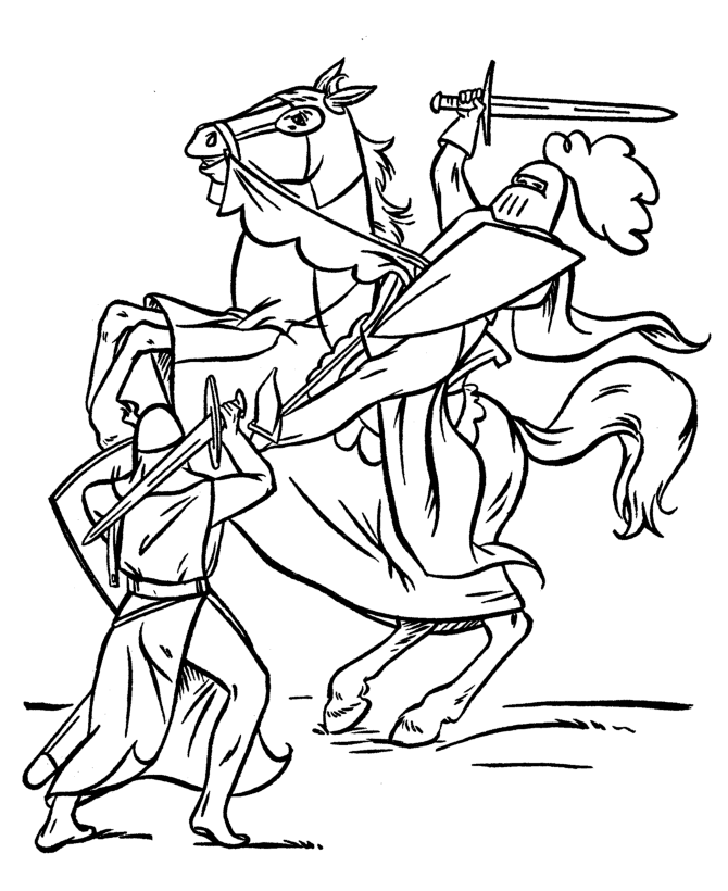 Medieval knights coloring page coloring pages monster coloring pages medieval knight
