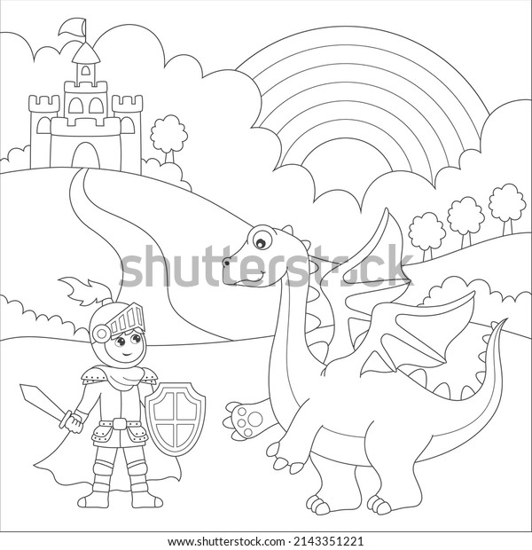 Kids colouring castle photos images and pictures