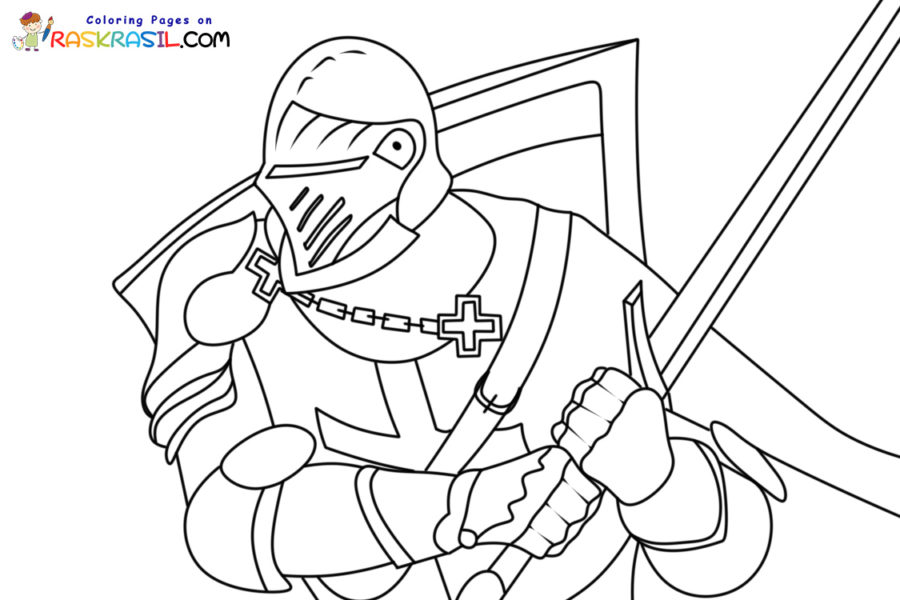 Knight coloring pages