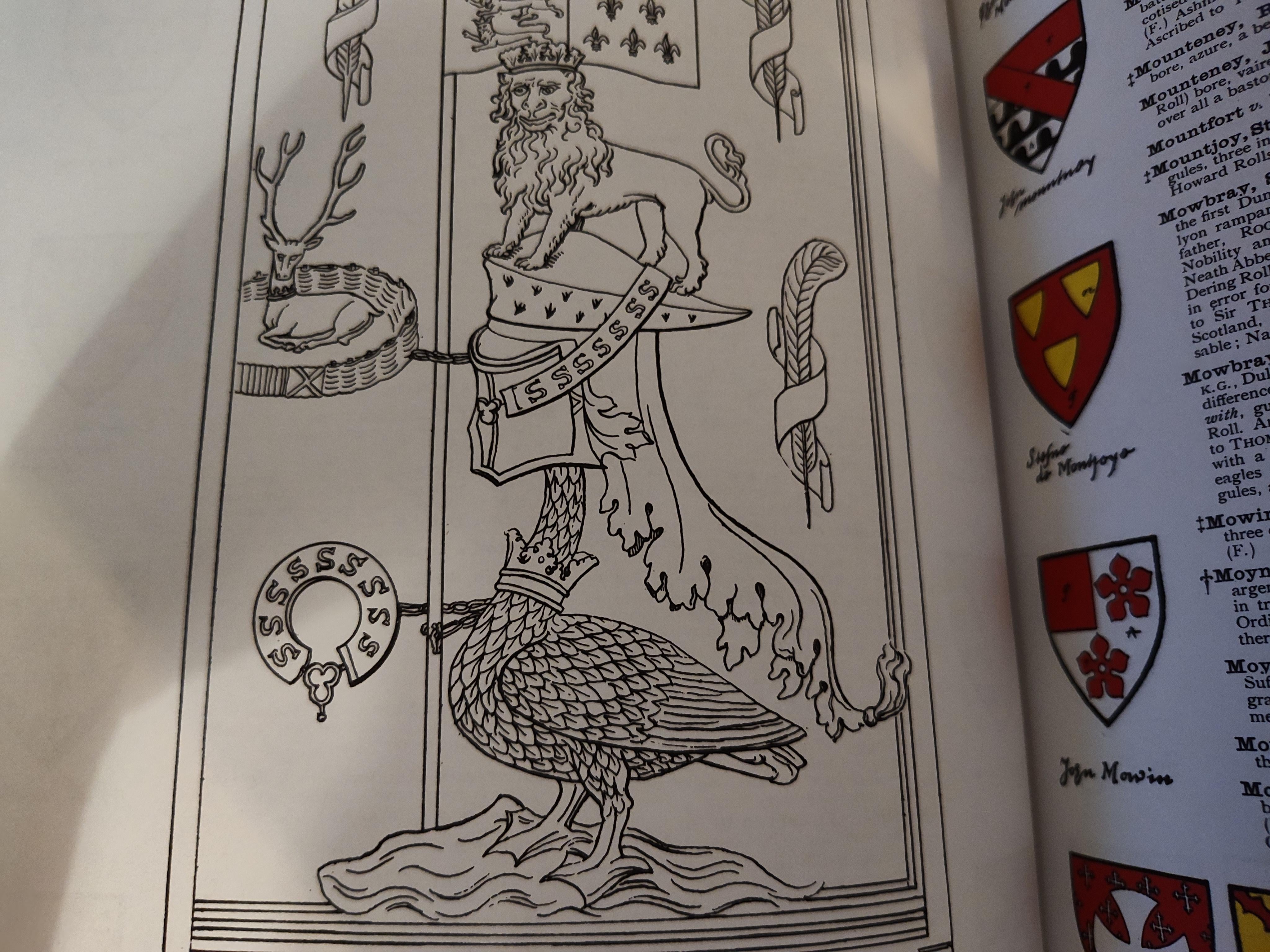 A literall swan knight rheraldry
