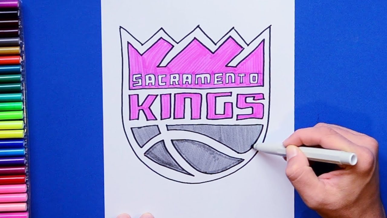 How to draw the sacraento kings nba tea