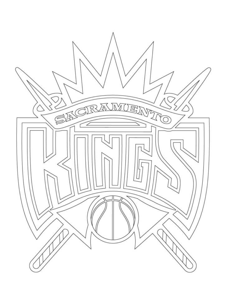 Sacramento club logo coloring page