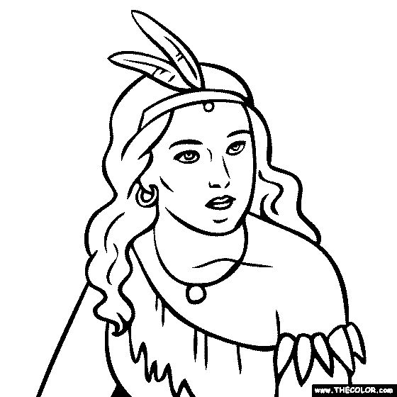 Pocahontas coloring page coloring pages coloring book pages online coloring pages