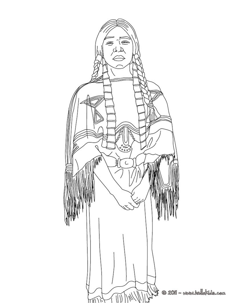 Sacajawea coloring pages