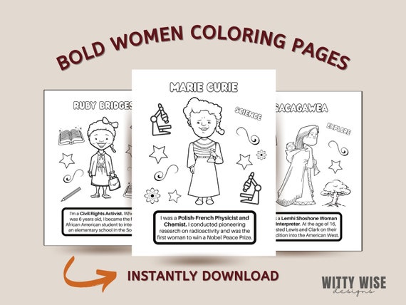 Buy womens history coloring pages educational resources womens history month homeschool resources printable coloring pages online in india