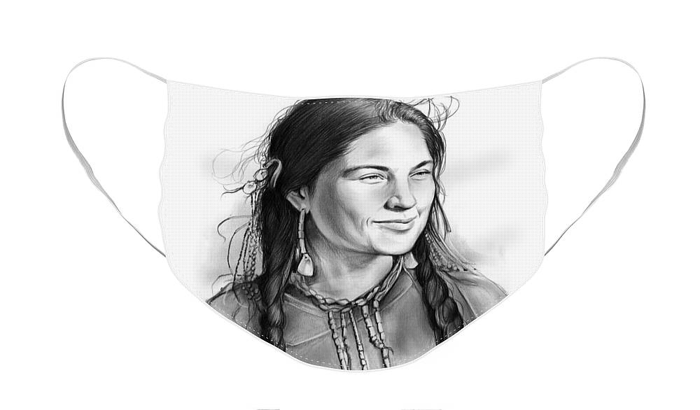 Sacagawea face mask by greg joens