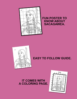 Sacagawea collaboration poster native american history month activity