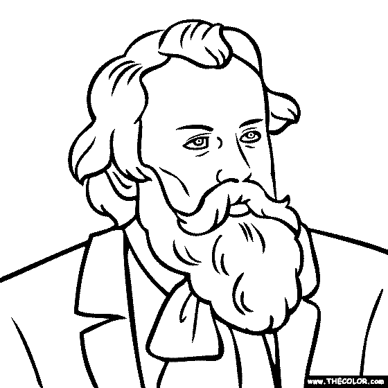 Faous historical figure coloring pages