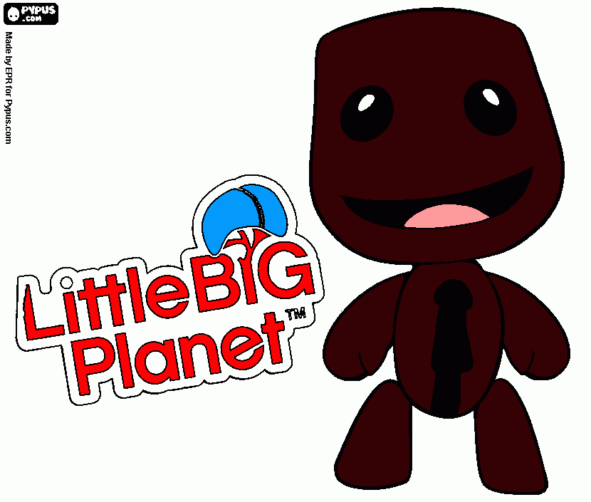 Sackboy coloring page printable sackboy