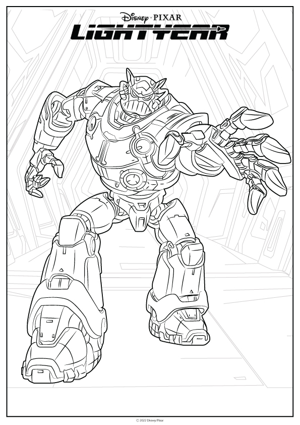 Lightyear coloring pages and printable activity sheets