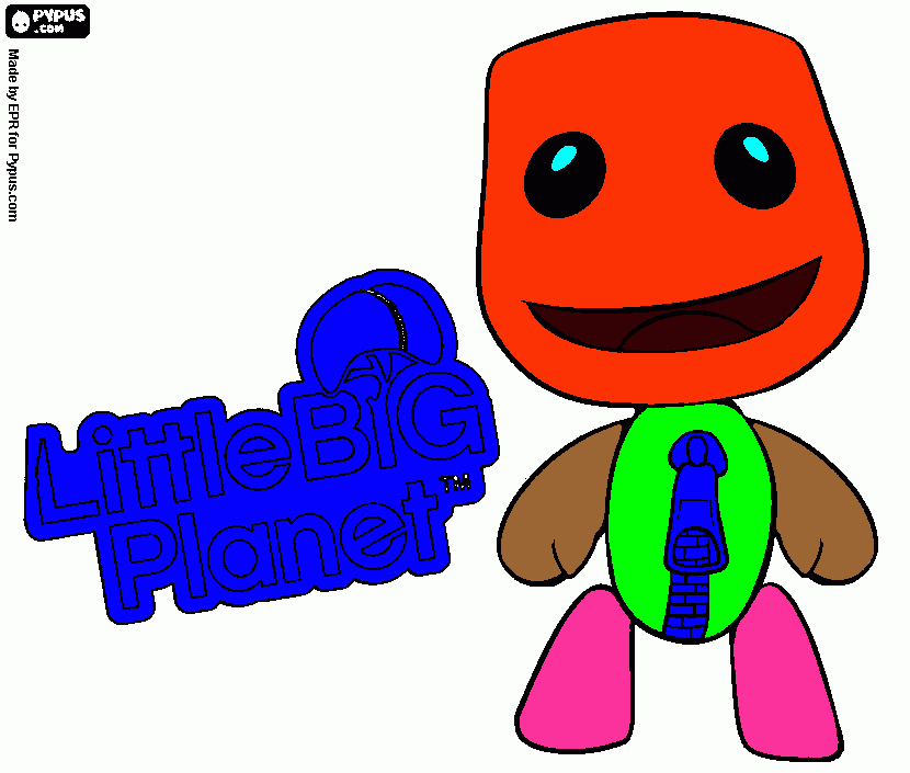 Little big plan coloring page printable little big plan