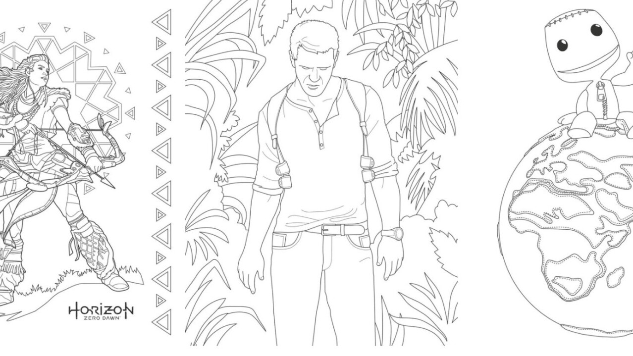 Sony has a coloring book for grown