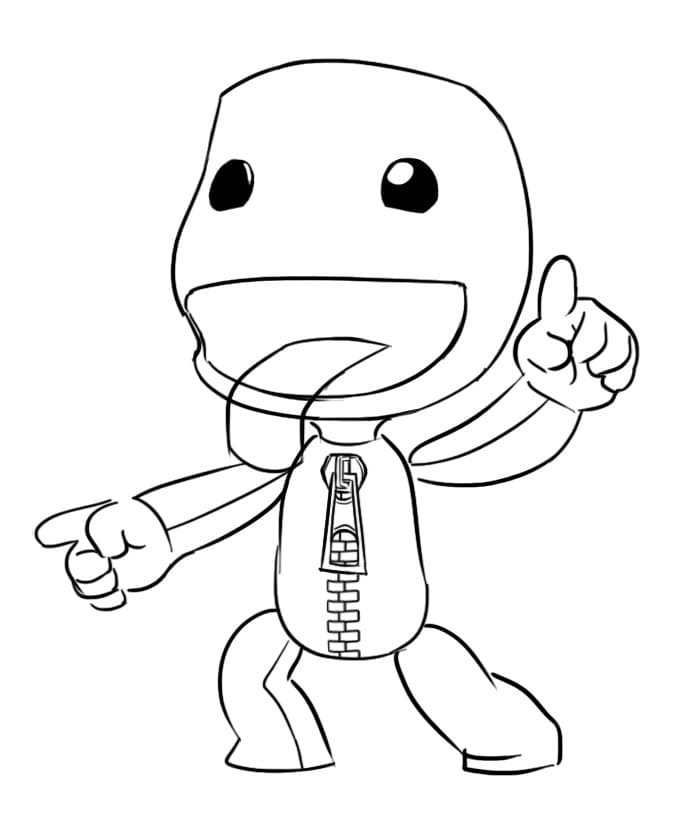 Little big planet coloring pages printable for free download