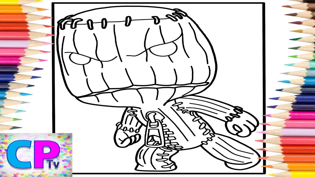 Little big planet coloring pagessackboy coloringalfred goes