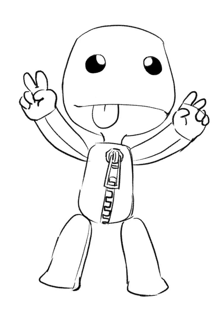 Little big planet coloring pages printable for free download