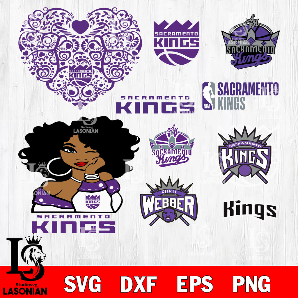 Bundle sacramento kings svg eps dxf png file â