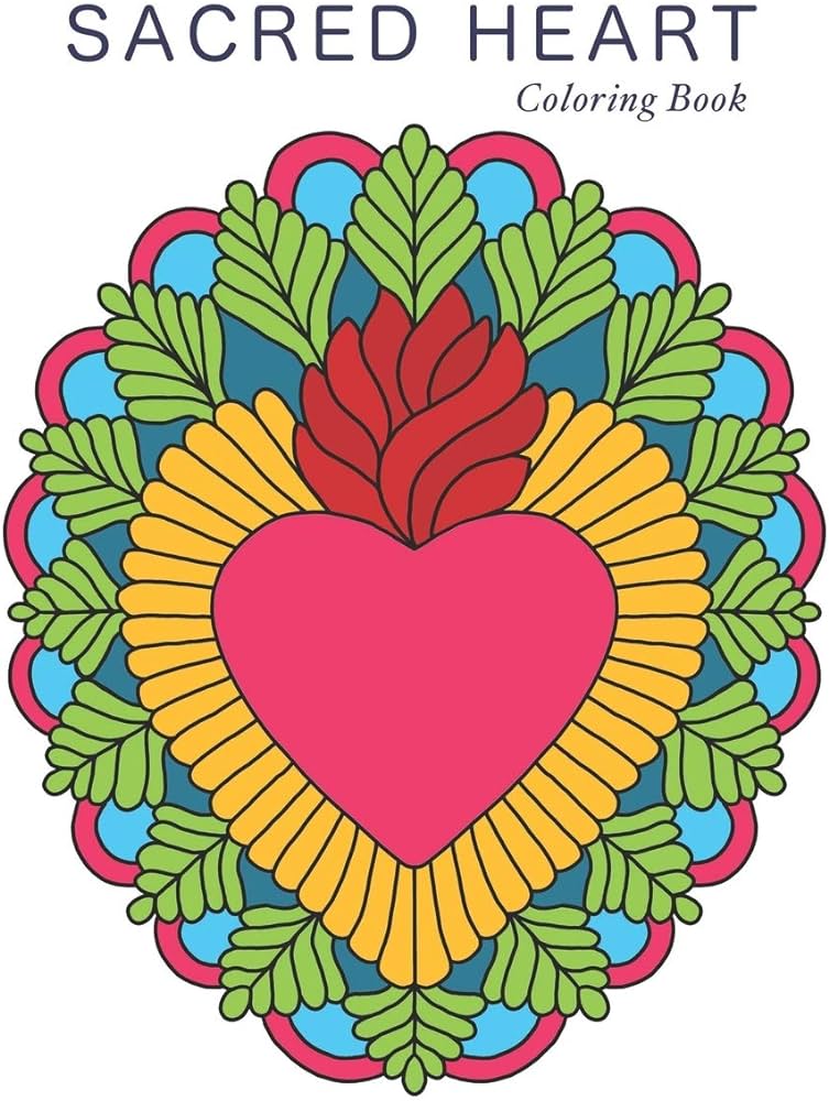 Sacred heart coloring book coloring books coast books