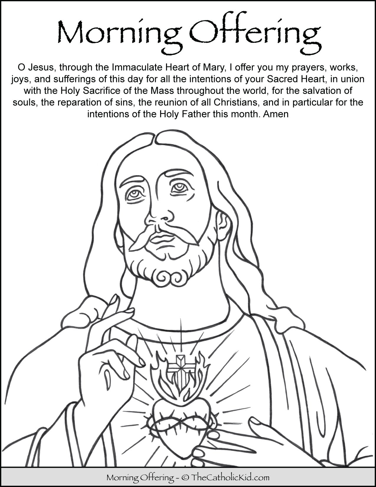 Mon catholic prayers for kids