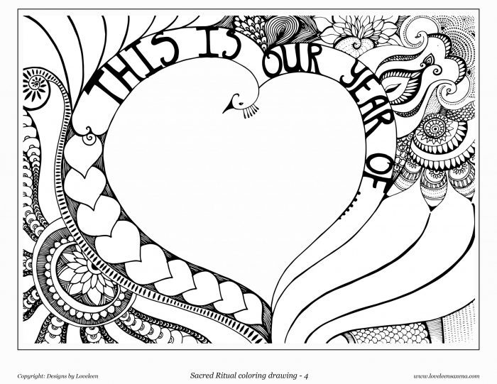 Coloring page this is our year of
