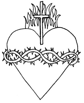 Sacred heart of jesus coloring pages jesus coloring pages sacred heart sacred heart art