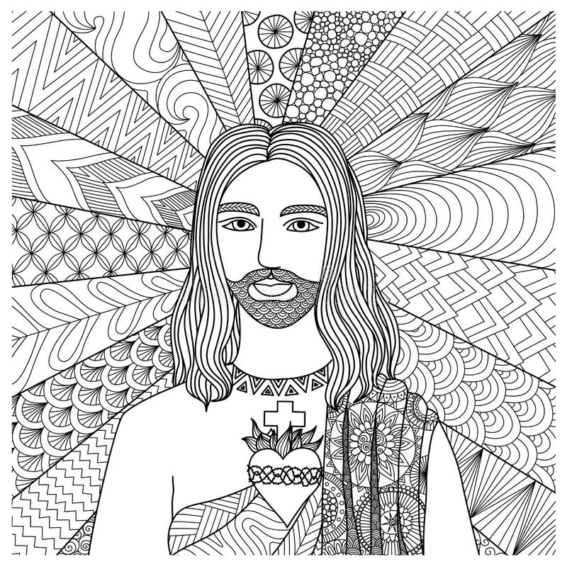 Jesus coloring stock illustrations â jesus coloring stock illustrations vectors clipart