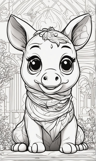 Line art ritual sacrifice