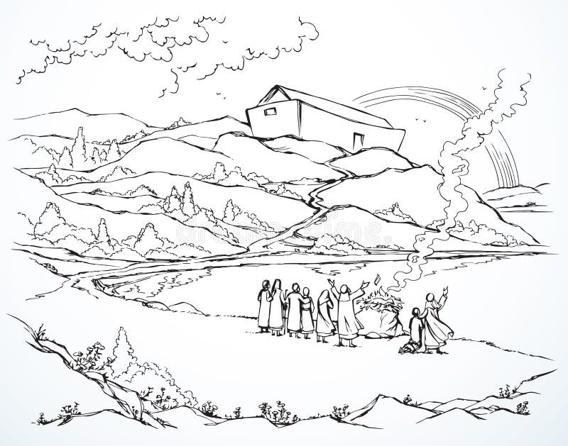 Animal sacrifice old testament stock illustrations â animal sacrifice old testament stock illustrations vectors clipart