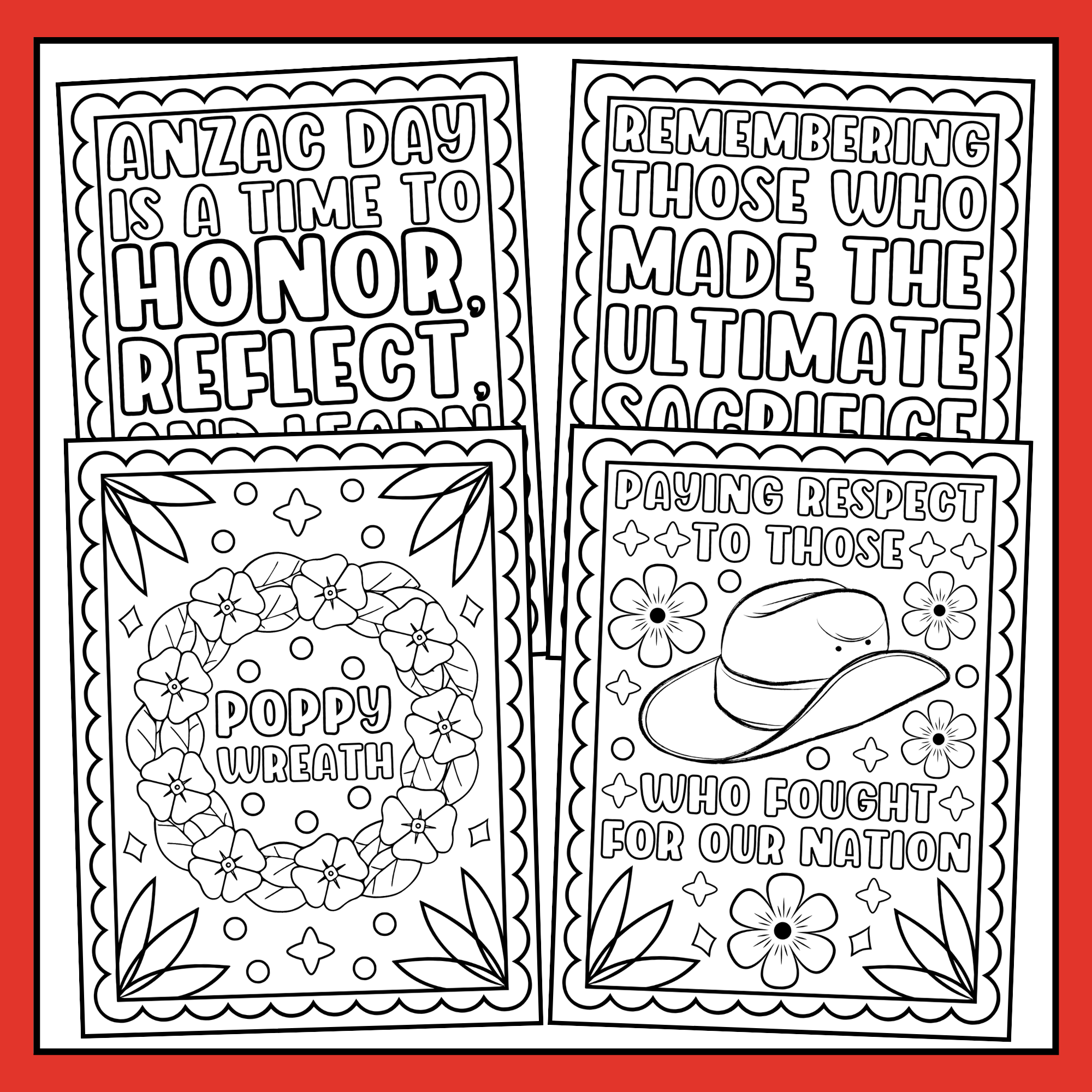 Anzac day coloring pages anzac day coloring sheets