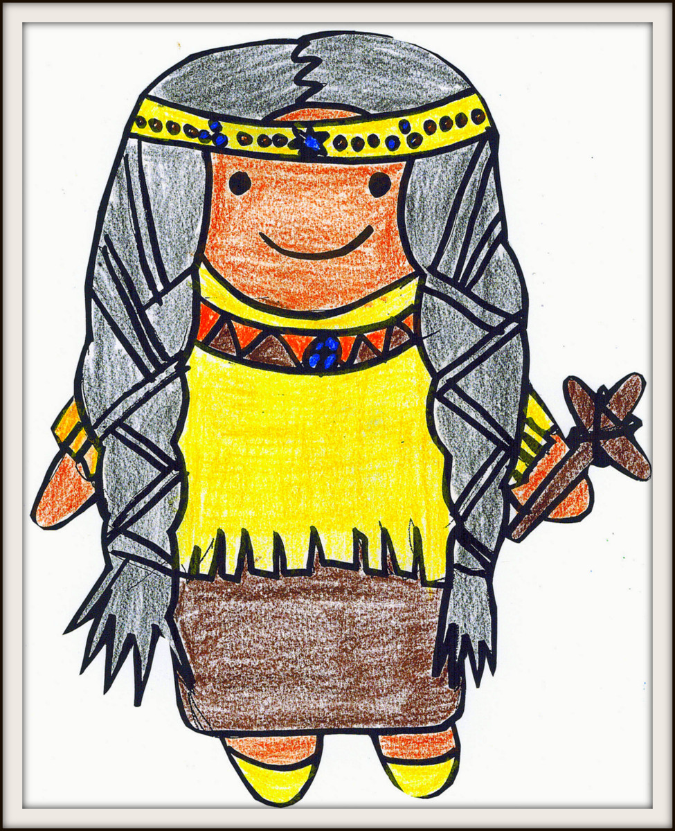 Fun st kateri paper doll and coloring page â little ways sacrifice beads