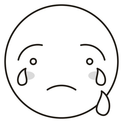 Crying face coloring page free printable coloring pages