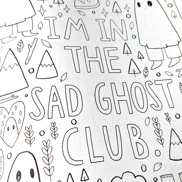 Sgc colouring book â the sad ghost club