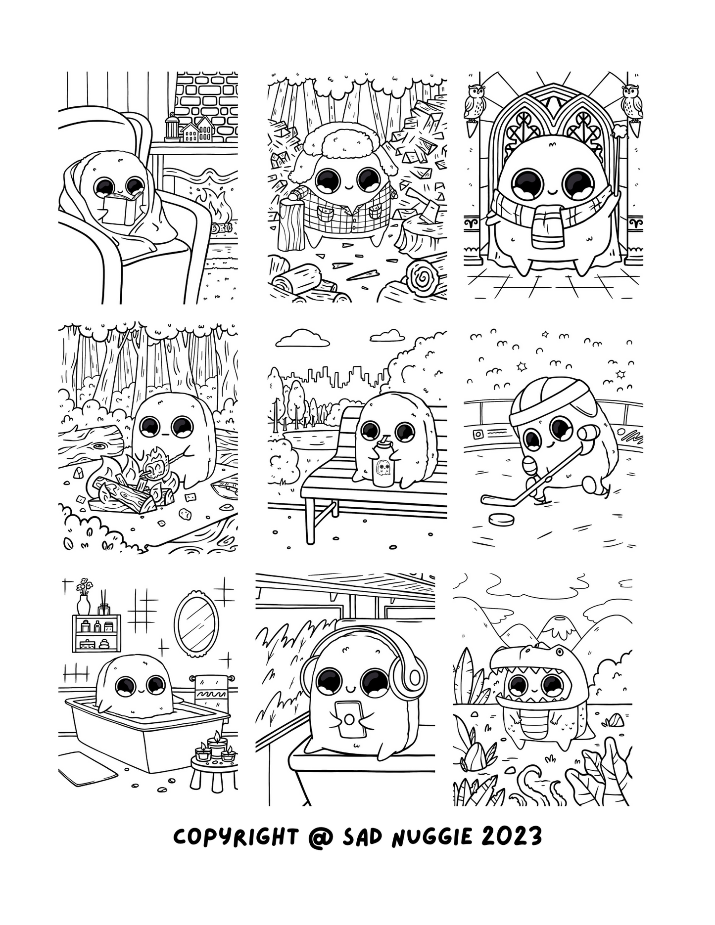 Sad nuggie coloring book volume