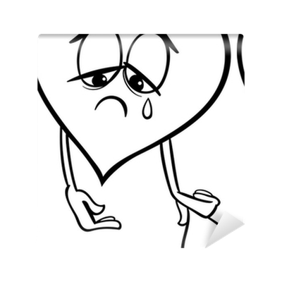 Wallpaper sad broken heart coloring page