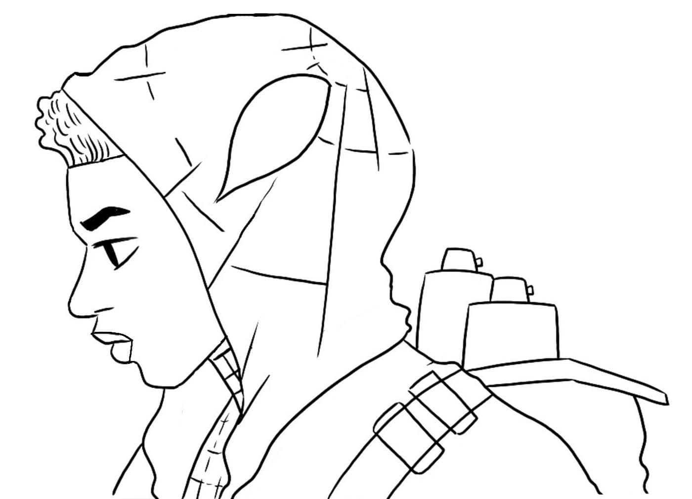 Sad miles morales coloring page