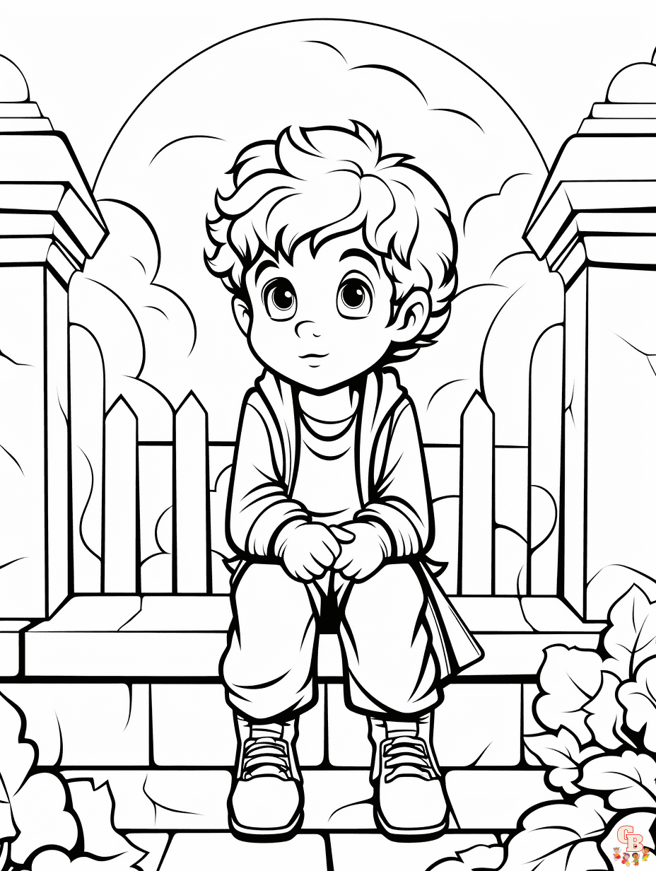Printable sad coloring pages free for kids and adults