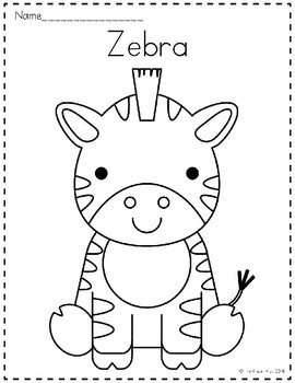 African safari baby animals coloring pages by the kinder kids tpt