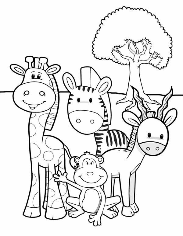 African safari animal coloring pages animal coloring pages zoo coloring pages preschool coloring pages