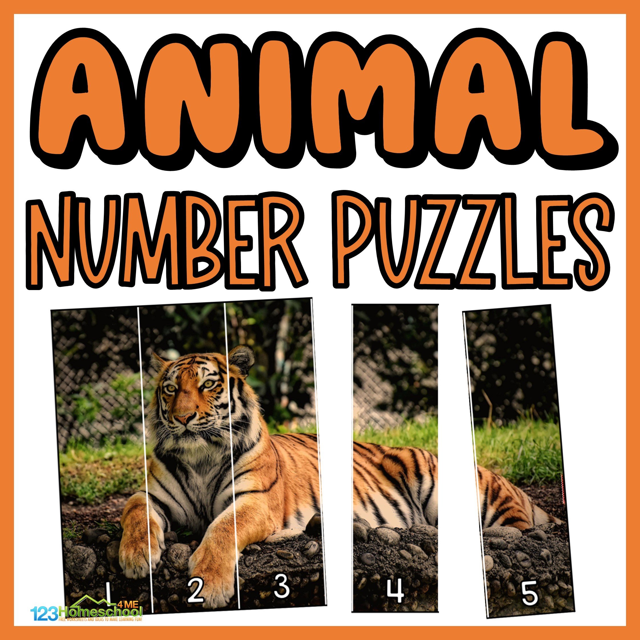 Ð free printable animal puzzles number sequencing game