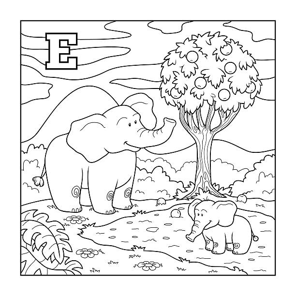 Safari coloring pages pictures stock illustrations royalty