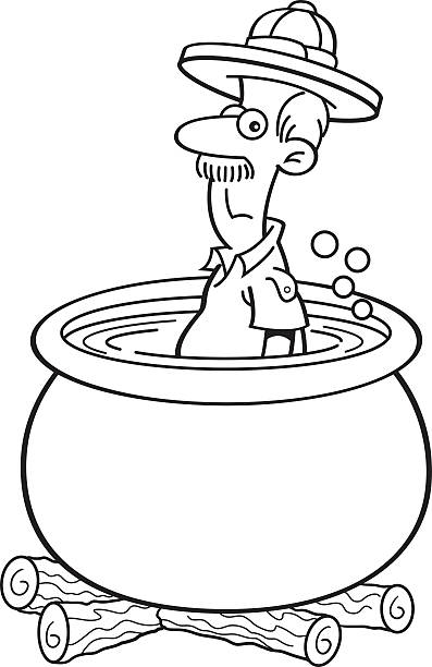 Clip art of a safari hat stock illustrations royalty