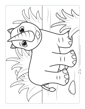 Safari and jungle animals coloring pages for kids