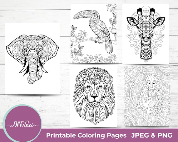 Safari printable coloring pages jpeg png personal and