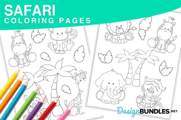 Safari coloring pages