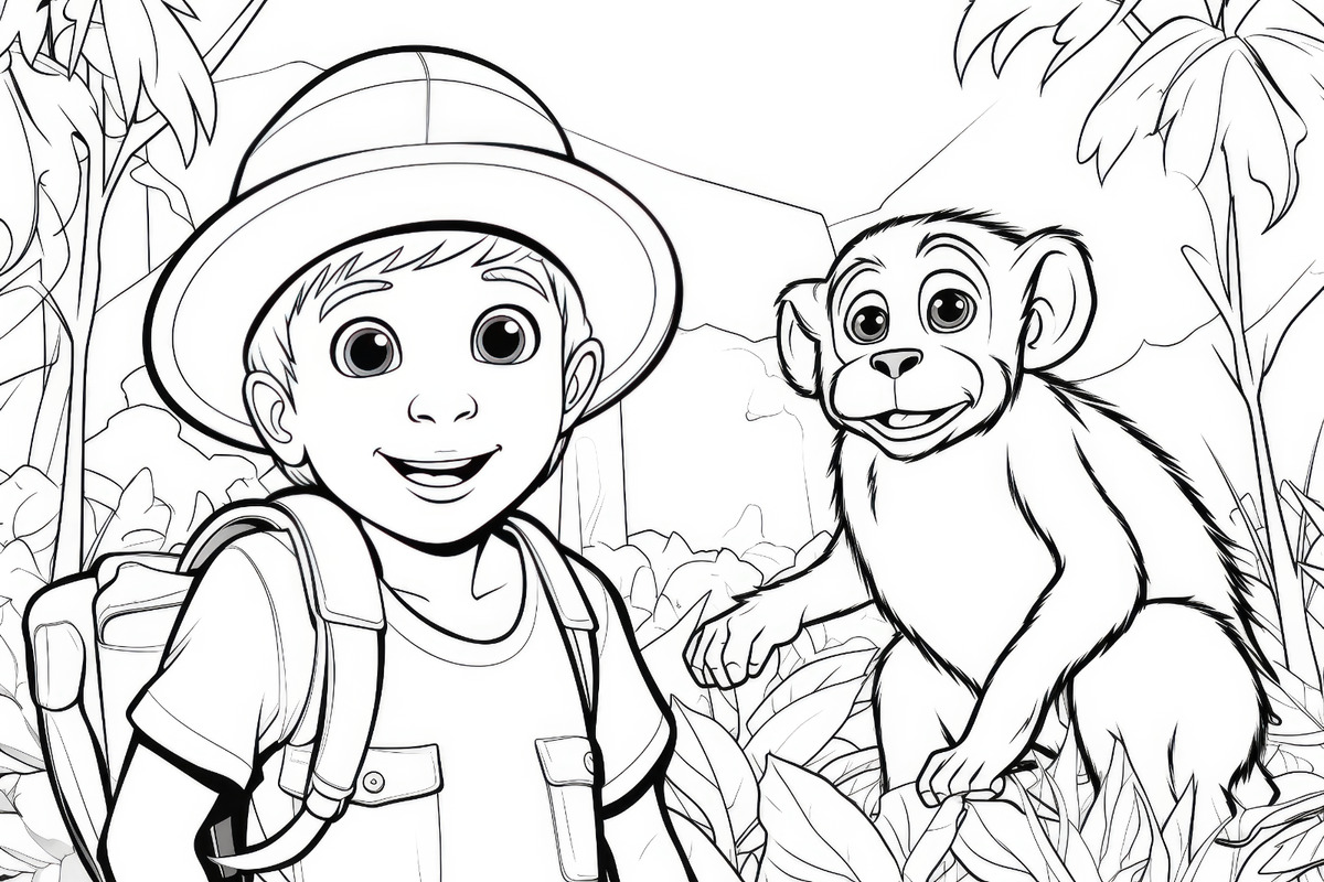 Jungle safari loring pages vol