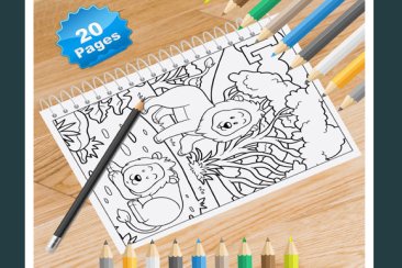 Class level safari animal coloring pages