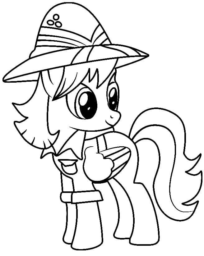 Teddie safari my little pony coloring page