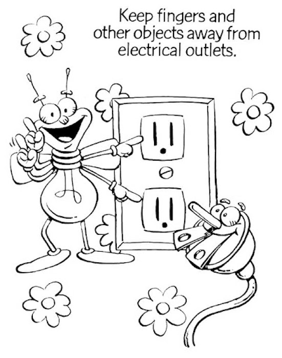 Printable safety coloring pages for kids of all ages